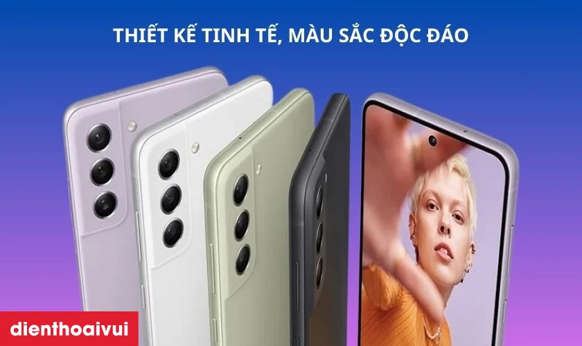 Samsung Galaxy S21 FE 8G 256GB (G990) - Đ&atilde; K&iacute;ch Hoạt c&oacute; thiết kế tinh tế, m&agrave;u sắc độc đ&aacute;o