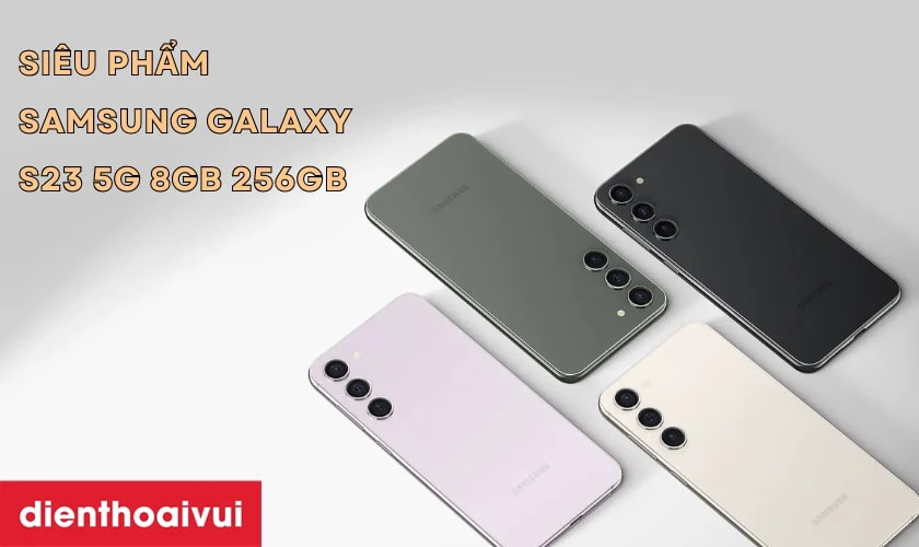 Samsung Galaxy S23 ch&iacute;nh h&atilde;ng c&oacute; thiết kế cong nhẹ, tinh tế