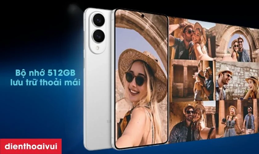 Bộ nhớ 512GB trên Samsung Galaxy S25 Edge 5G 12GB 512GB - Cũ trầy xước