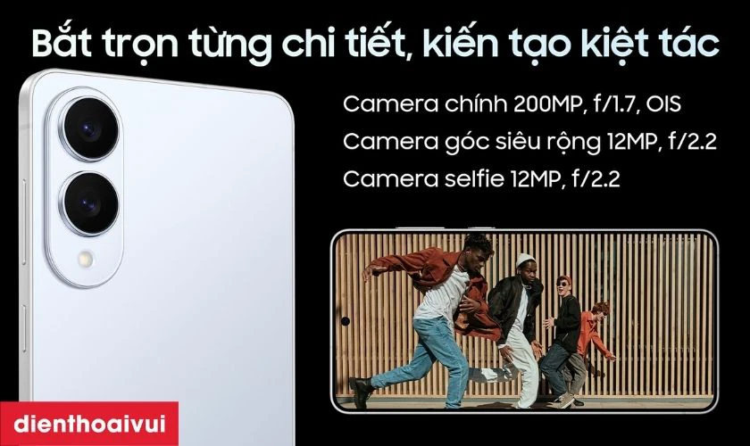 Camera chính 200MP hỗ trợ chống rung OIS