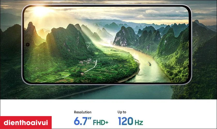 M&agrave;n h&igrave;nh Dynamic AMOLED 2X, tần số qu&eacute;t 120Hz sắc n&eacute;t
