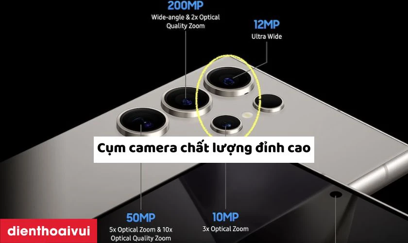 Hệ thống camera 200MP cho khả năng chụp ảnh cực kỳ sắc n&eacute;t