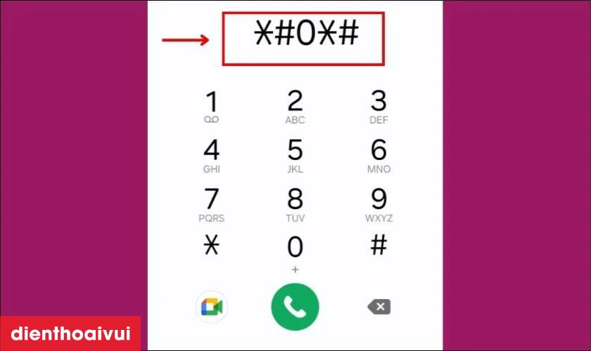  phần cứng m&aacute;y qua lệnh *#0*#
