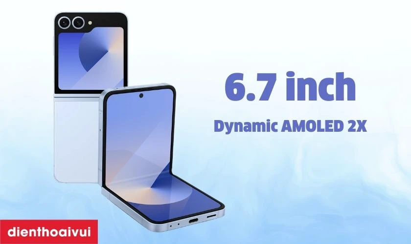 Samsung Galaxy Z Flip6 5G 256GB - Cũ xước cấn c&oacute; m&agrave;n h&igrave;nh AMOLED 6.7inch