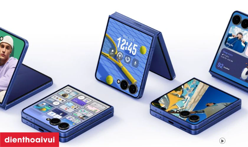 Thiết kế Samsung Galaxy Z Flip 7 5G 12GB 256GB - Cũ đẹp gập vỏ máy s&ograve; thời trang