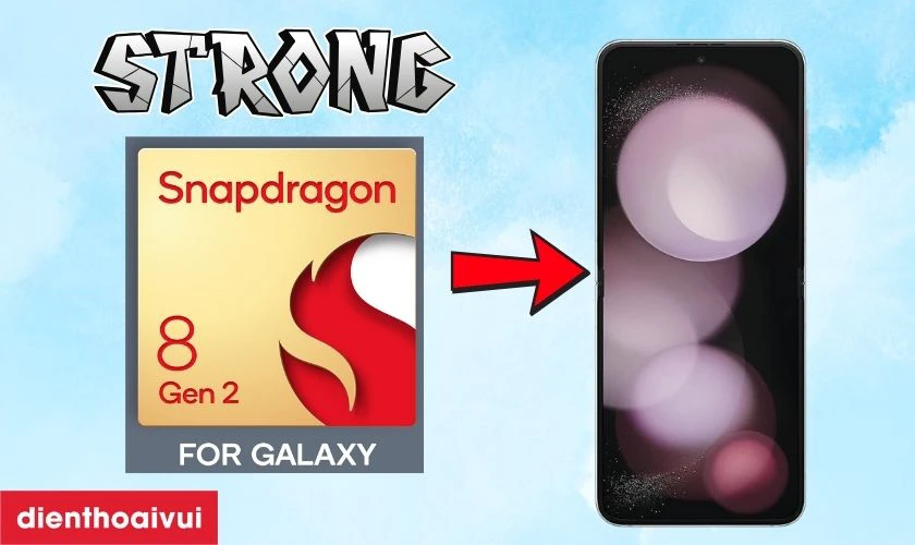 Nhắc đến Z Flip5 l&agrave; nhắc đến chip Snapdragon 8 Gen 2 for Galaxy