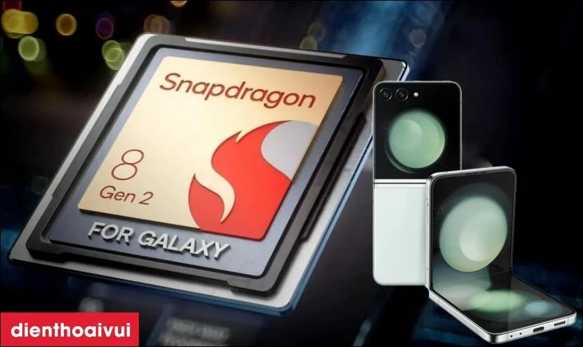 Z Flip5 trang bị vi xử l&yacute; Snapdragon 8 Gen 2