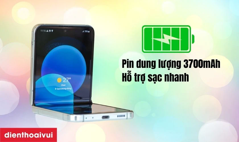 Samsung Galaxy Z Flip5 512GB Line Friends - Cũ đẹp c&oacute; vi&ecirc;n pin 3700mAh