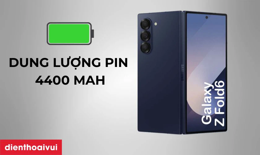 Pin 4400mAh v&agrave; sạc nhanh 25W