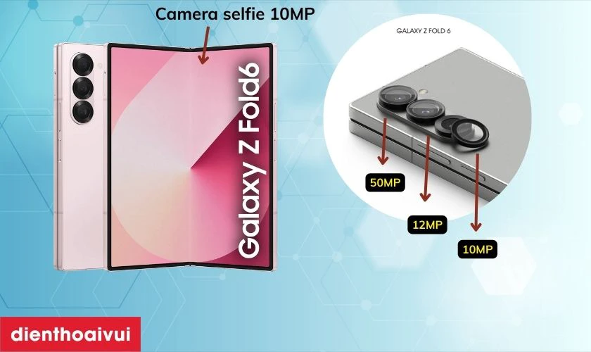 Samsung Galaxy Z Fold6 5G 256GB - Cũ xước cấn c&oacute; camera chuy&ecirc;n nghiệp