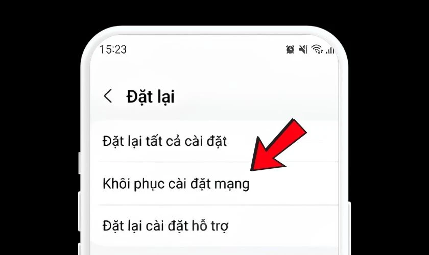 Khôi phục cài đặt mạng