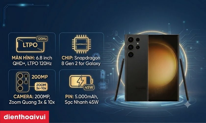 So s&aacute;nh c&aacute;c phi&ecirc;n bản Samsung S23 series cũ