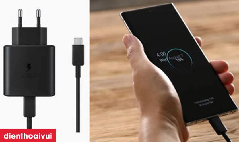 Dung lượng pin bền bỉ v&agrave; sạc nhanh 45W