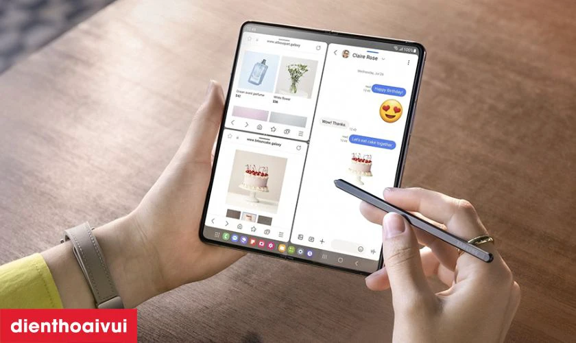 Hỗ trợ b&uacute;t S Pen tiện lợi, l&agrave;m việc nhanh ch&oacute;ng