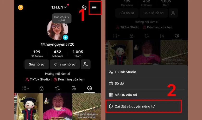 C&aacute;ch sao ch&eacute;p t&agrave;i khoản TikTok dễ