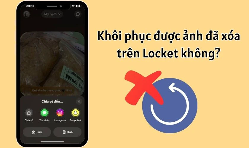 Có cách khôi phục ảnh đã xóa trên Locket Widget không