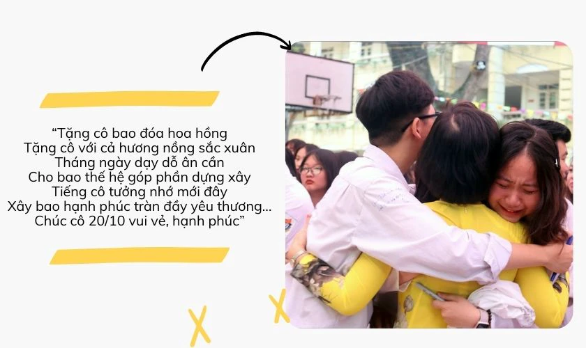 Những caption, lời chúc 20/10 hài hước, ý nghĩa tặng cô giáo