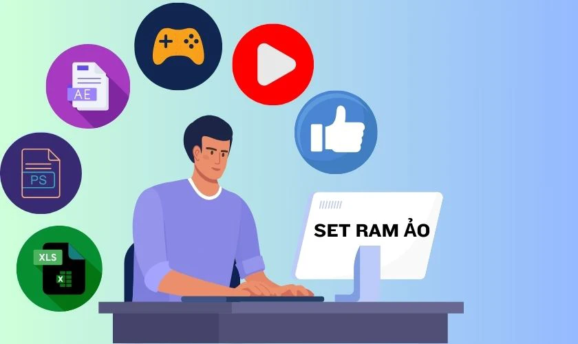 Tạo bộ nhớ ảo giúp bạn có thêm không gian lưu trữ, giảm áp lực RAM cho máy