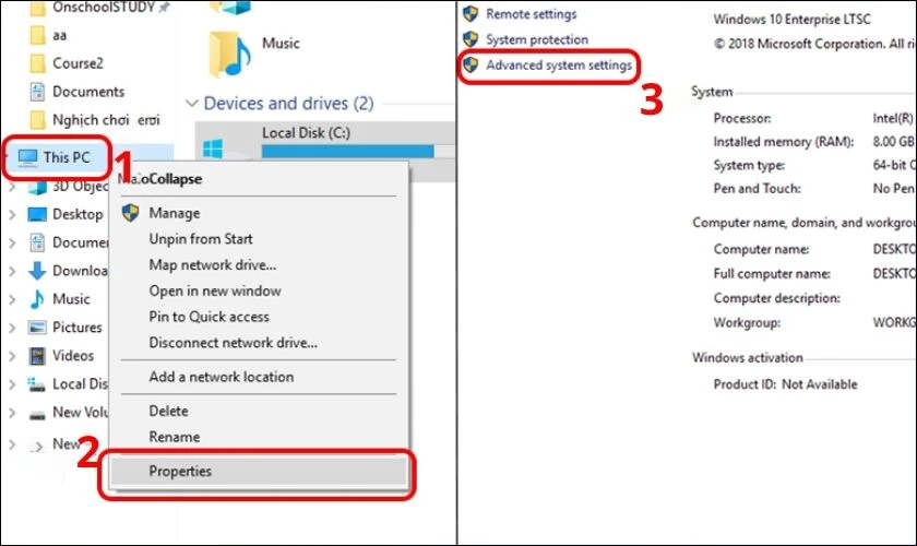 Cách set RAM ảo cho laptop Win 10, Win 11 qua This PC