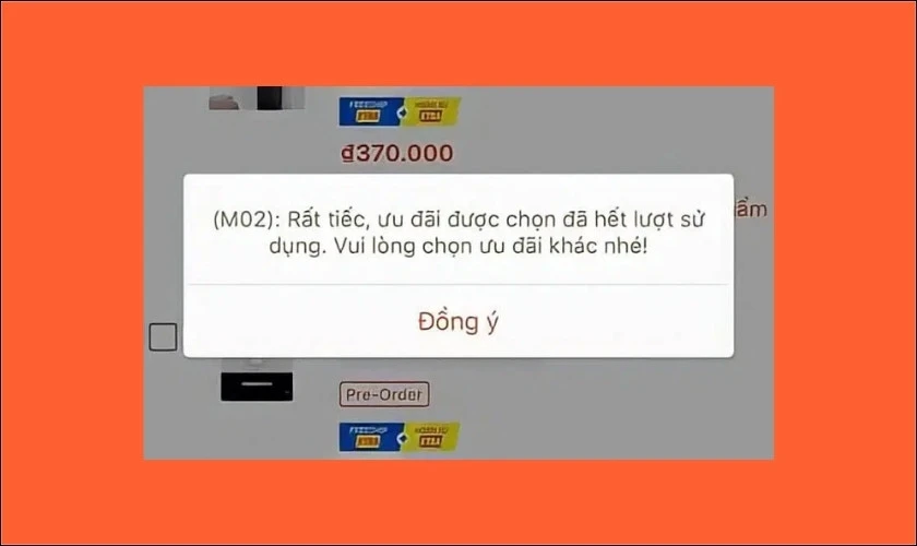 Shopee bị lỗi M02
