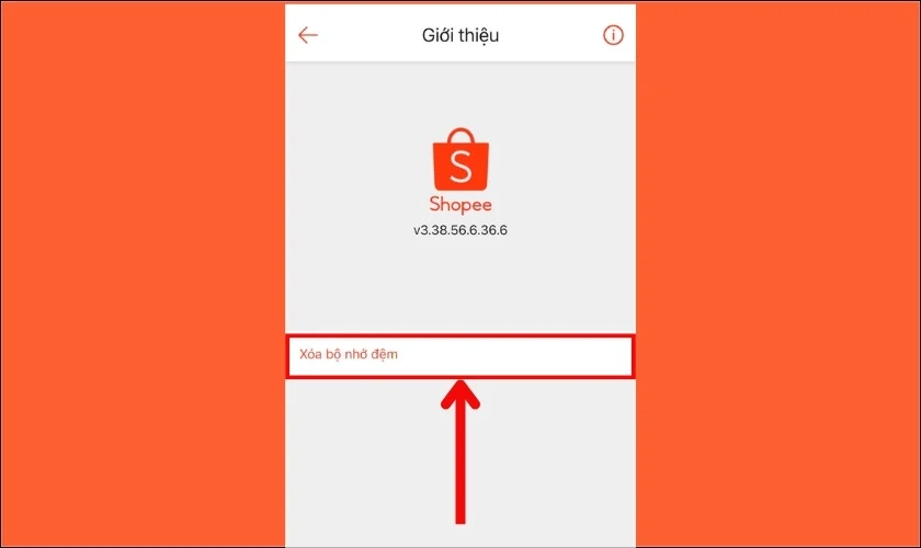  Nhấn v&agrave;o X&oacute;a bộ nhớ đệm để ho&agrave;n tất