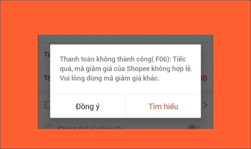 Shopee bị lỗi kh&ocirc;ng đặt h&agrave;ng được