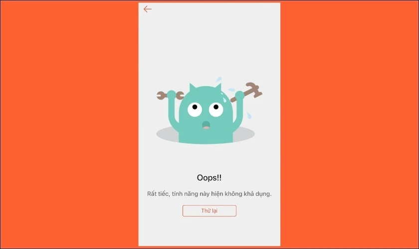 Shopee hiện lỗi Oops