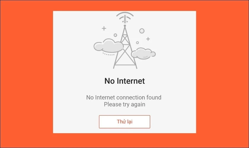 Shopee bị lỗi server tr&ecirc;n điện thoại