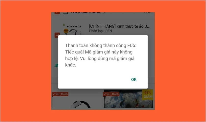 Shopee bị lỗi kh&ocirc;ng mua được