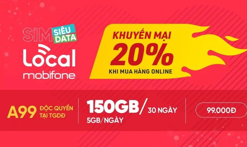 SIM Local Tr&acirc;u V&agrave;ng A99E l&agrave; SIM g&igrave;?