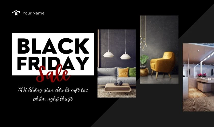 Slogan Black Friday cho ng&agrave;nh nội thất