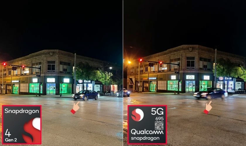 So sánh khả năng quay phim, chụp ảnh từ điện thoại chip Snapdragon 695 và Snapdragon 4 Gen 2