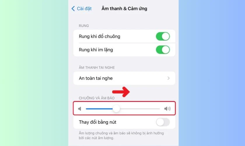 Kiểm tra lại mức âm lượng trên iPhone khi bị mất tiếng