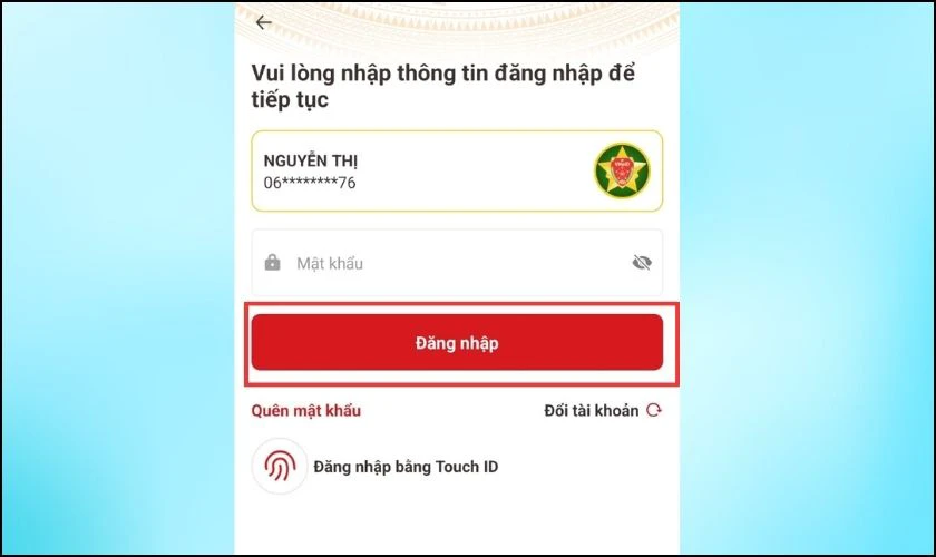 Tra cứu số định danh c&aacute; nh&acirc;n VNeID bằng App VNeID