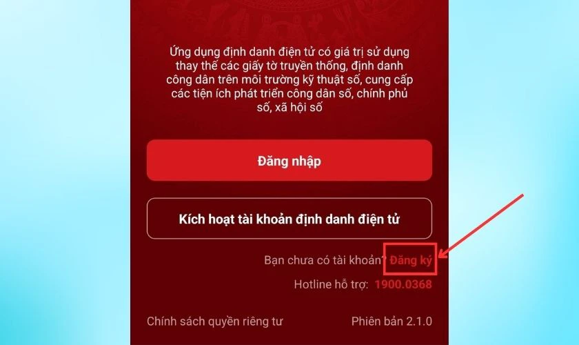 C&aacute;ch đăng k&yacute; số t&agrave;i khoản định danh c&aacute; nh&acirc;n VNeID