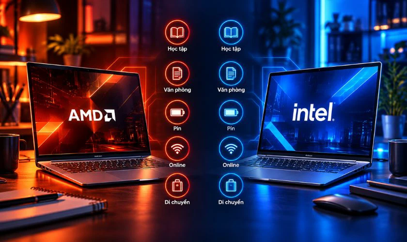 So sánh CPU AMD và Intel theo nhu cầu