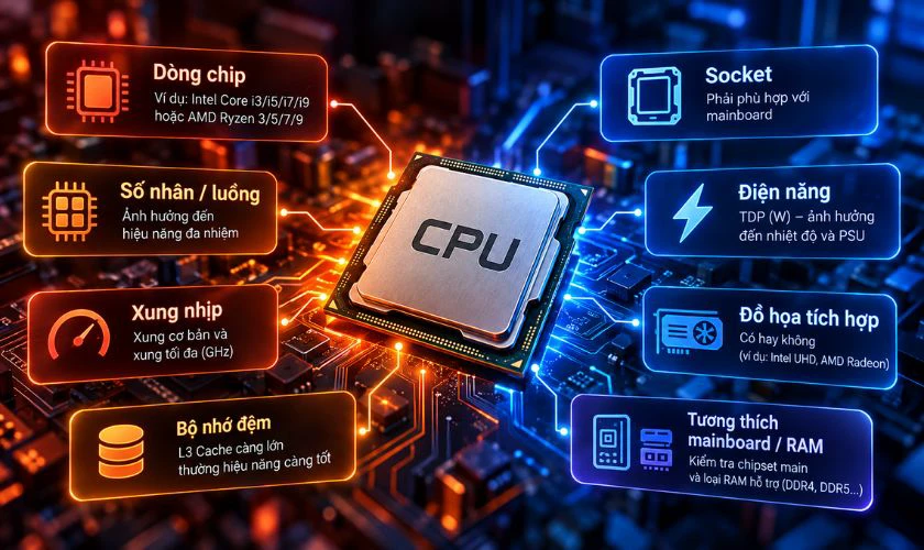 Lưu ý khi so sánh chip AMD và Intel