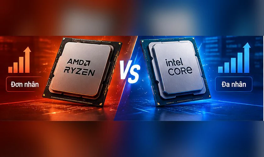 So sánh chip AMD và Intel về hiệu năng