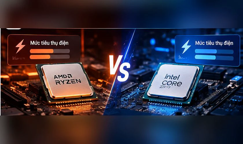 So sánh chip AMD và Intel về điện năng tiêu thụ