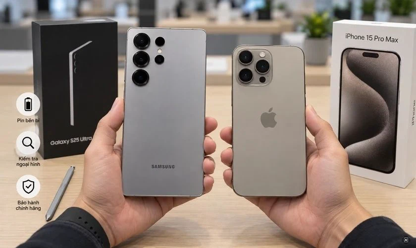 So sánh S25 Ultra và iPhone 15 Pro Max về giá