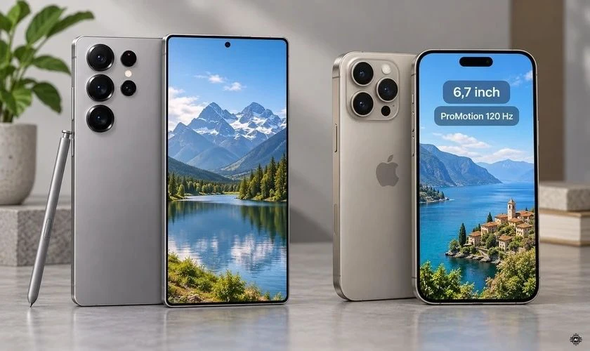 iPhone 15 Pro Max có màn hình Super Retina XDR OLED kích thước 6,7 inch
