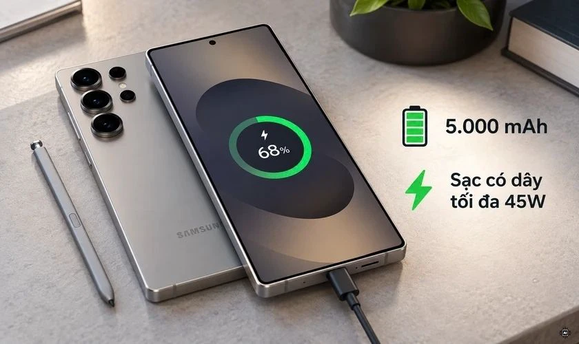S25 Ultra pin lớn hơn, sạc nhanh hơn