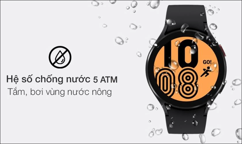 Cả Galaxy Watch 4 v&agrave; 5 đều đạt chuẩn chống nước IP68 - 5ATM