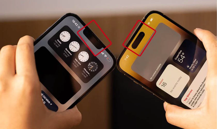 Notch tai thỏ quen thuộc đã biến mất thay vào đó là thiết kế touch hình viên nhộng