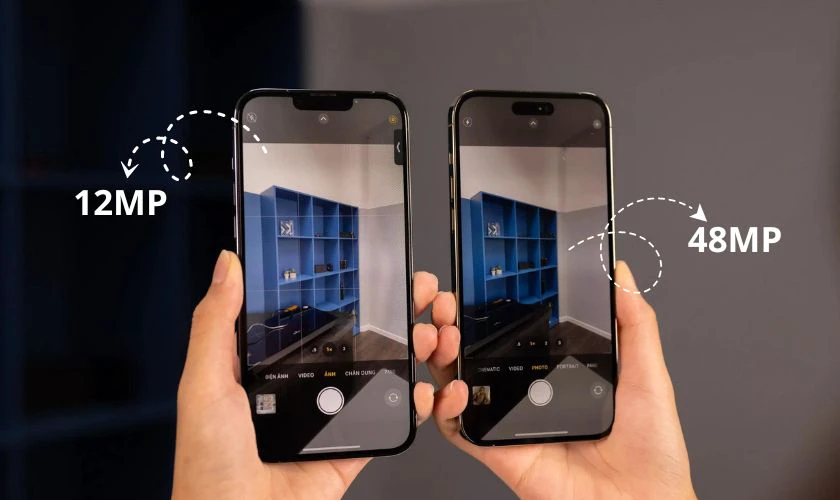 Camera 48MP của iPhone 14 Pro Max giúp điện thoại bắt sáng và xử lý phông tốt hơn