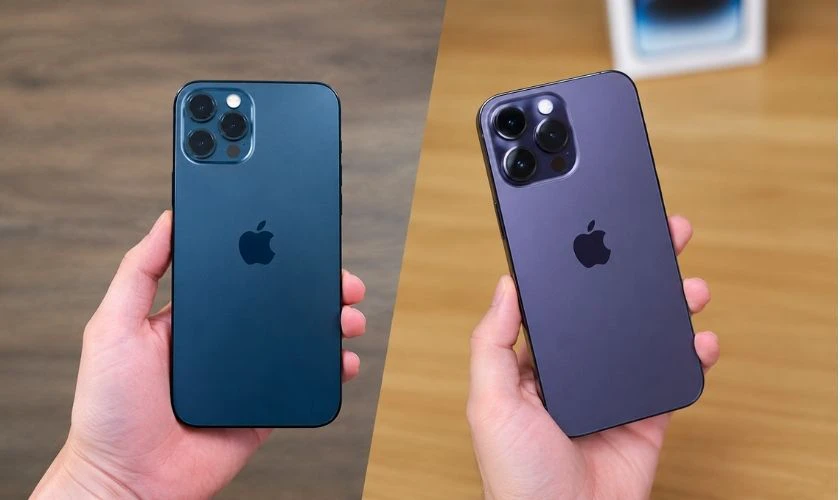So sánh iPhone 12 Pro Max và 14 Pro Max chi tiết