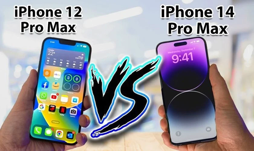 Về màn hình: OLED 6,7 inch, 14 Pro Max có thêm ProMotion 120Hz
