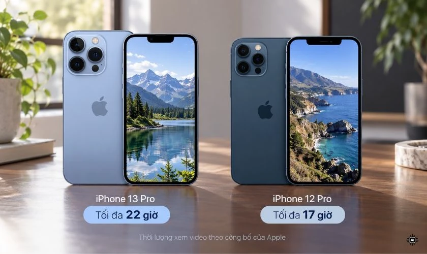 iPhone 13 Pro có thời lượng pin tốt hơn