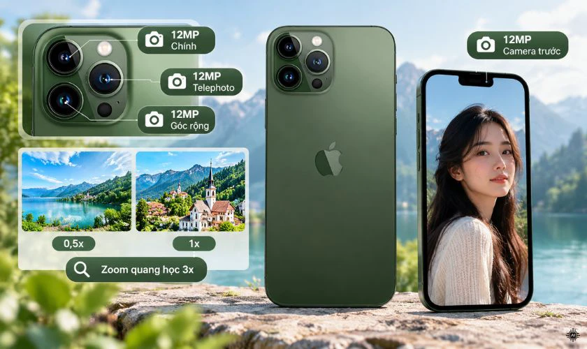 13 Pro Max áp đảo với camera 3 ống kính