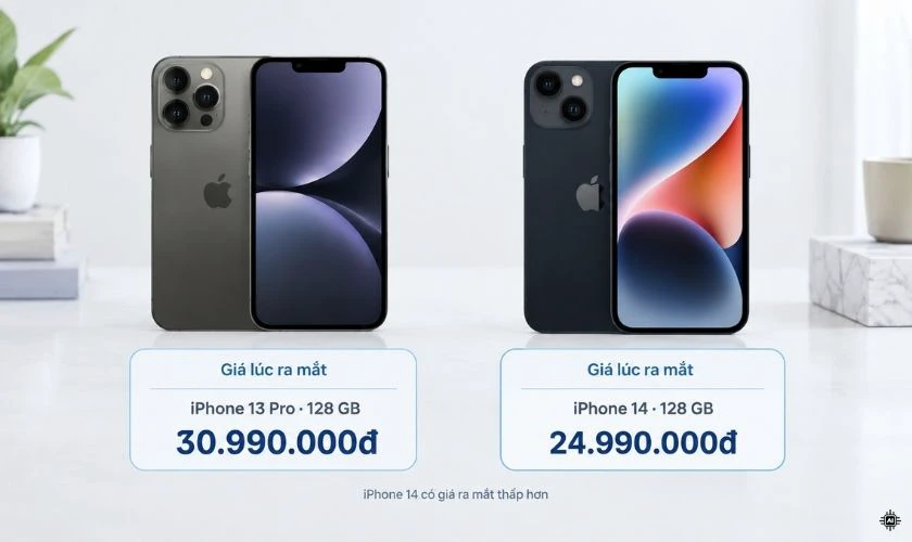 Về giá: iPhone 13 Pro và iPhone 14 hiện chủ yếu được bán dưới dạng máy cũ